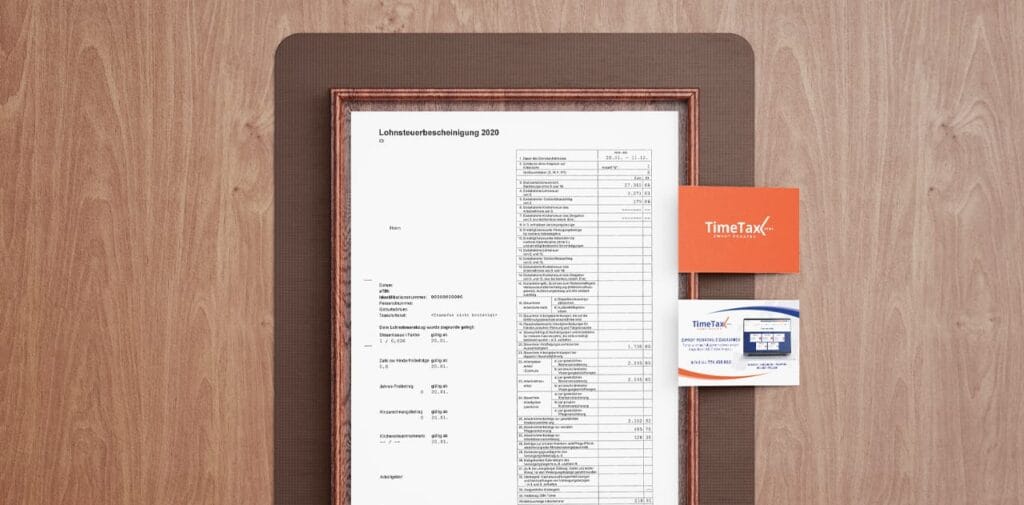 Ausdruck der elektronischen Lohnsteuerbescheinigung