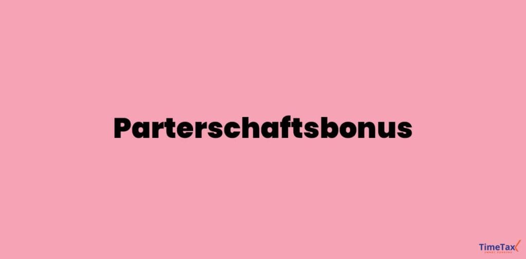 Partnerschaftsbonus