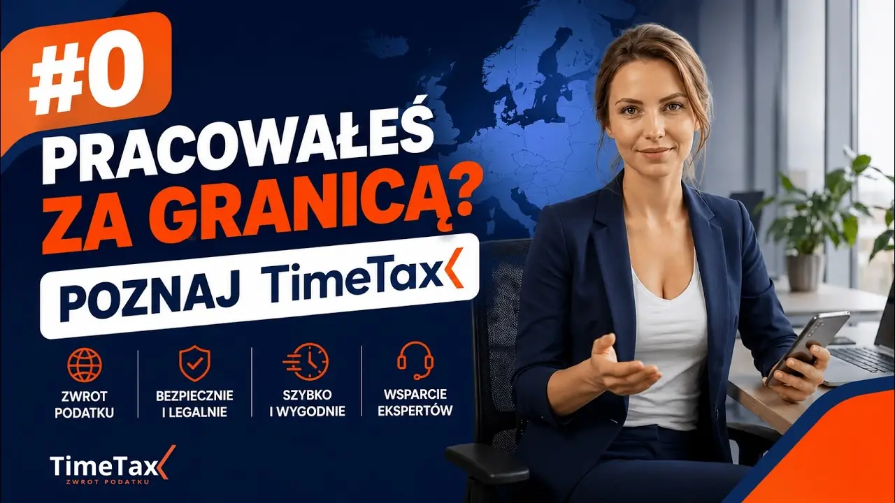 Kadr z filmu instruktażowego o rozliczeniu podatku w aplikacji TimeTax