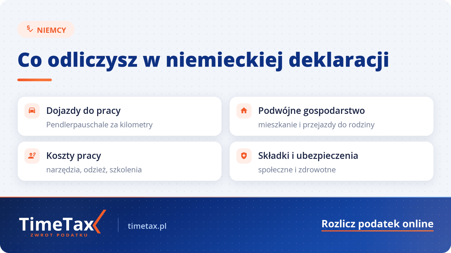 Ulgi podatkowe w Niemczech 2026: Co można odliczyć — checklista
