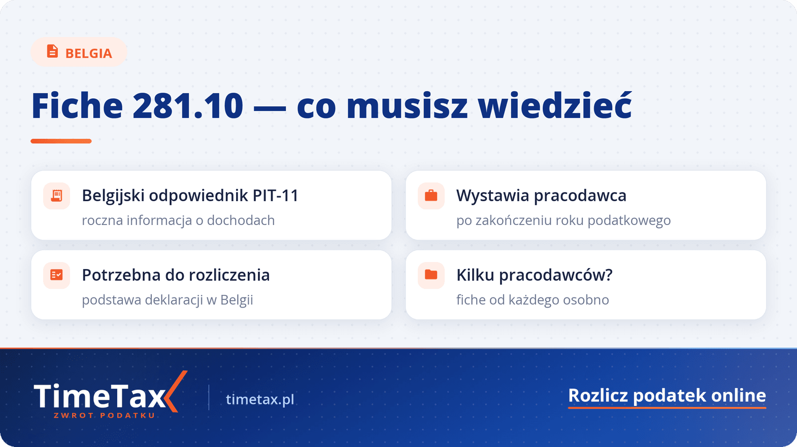 Fiche w Belgii: Loonfiche i informacja podatkowa – najważniejsze informacje o dokumencie — checklista