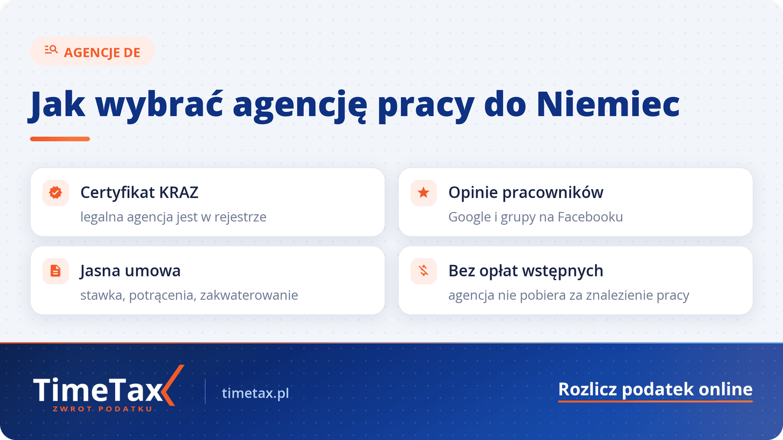 Ranking: Top 10 agencji pracy w Niemczech 2026 — checklista