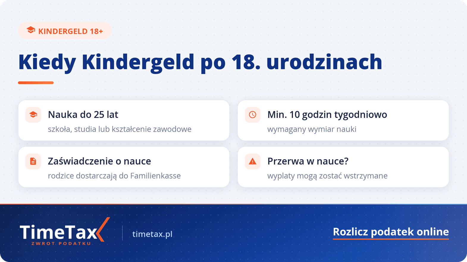 Kindergeld na pełnoletnie dzieci: Zasiłek rodzinny i jego warunki — checklista