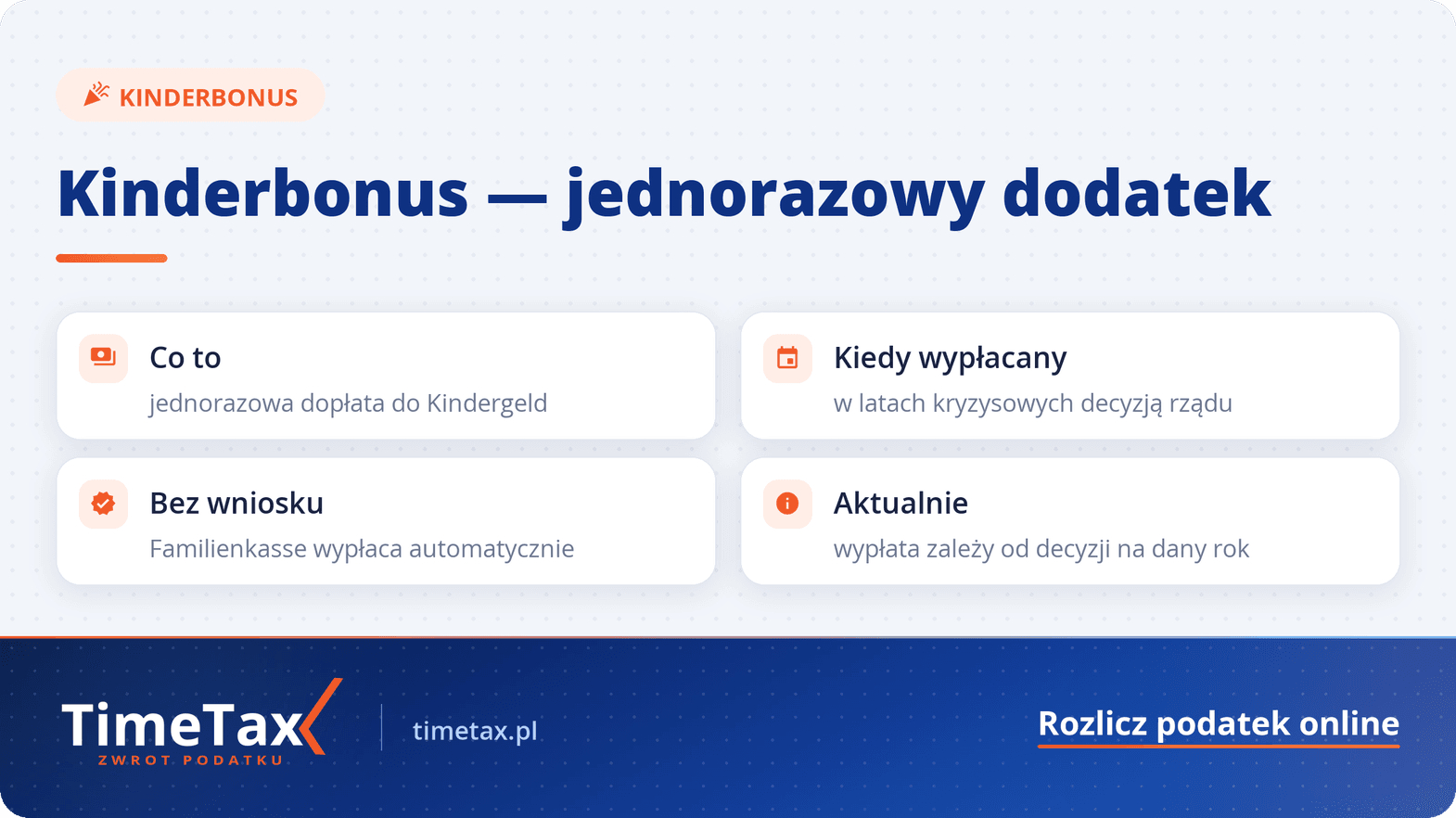 Kinderbonus w Niemczech – dodatek do Kindergeld — checklista