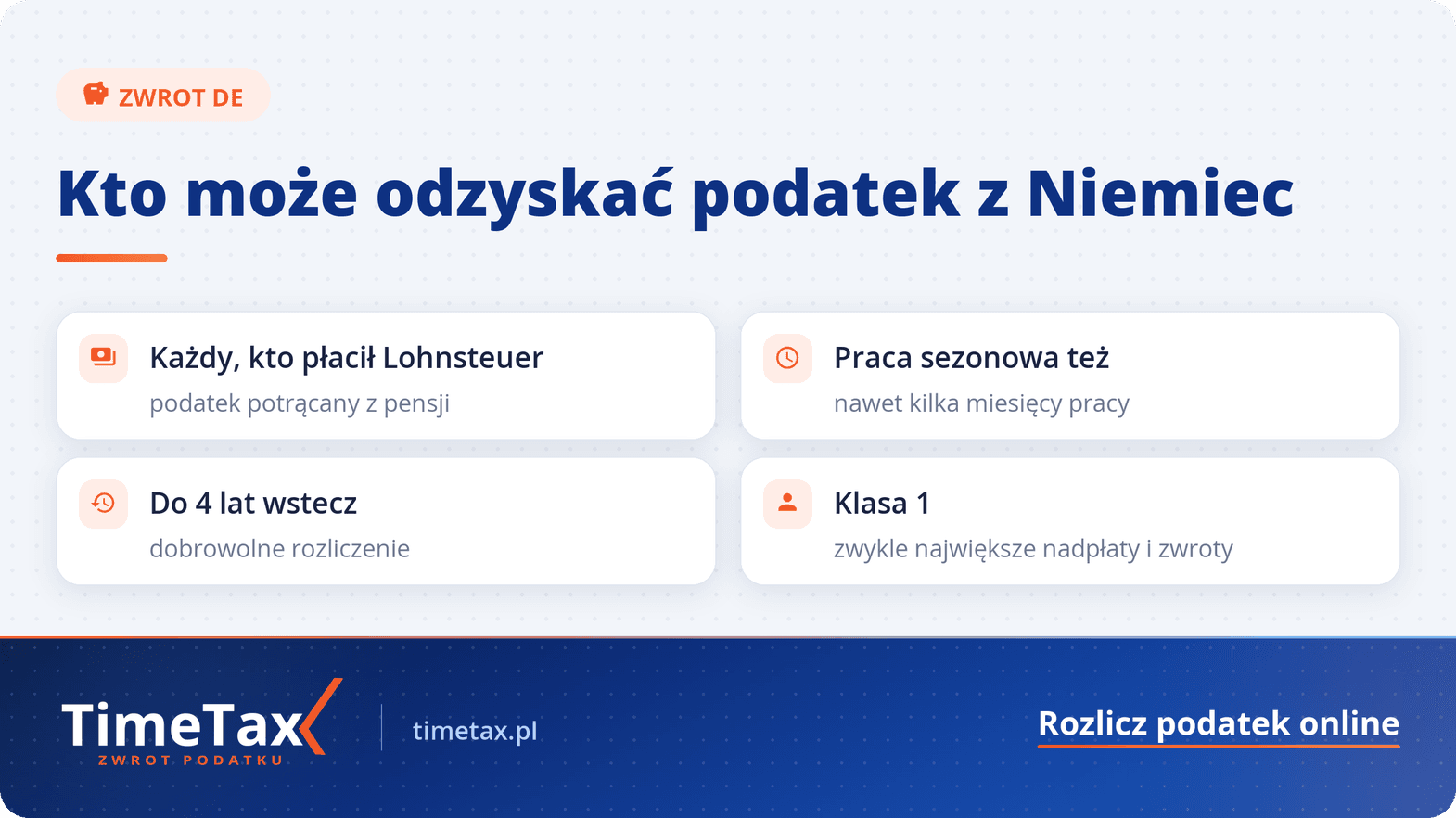 Kto może uzyskać zwrot podatku z Niemiec — checklista