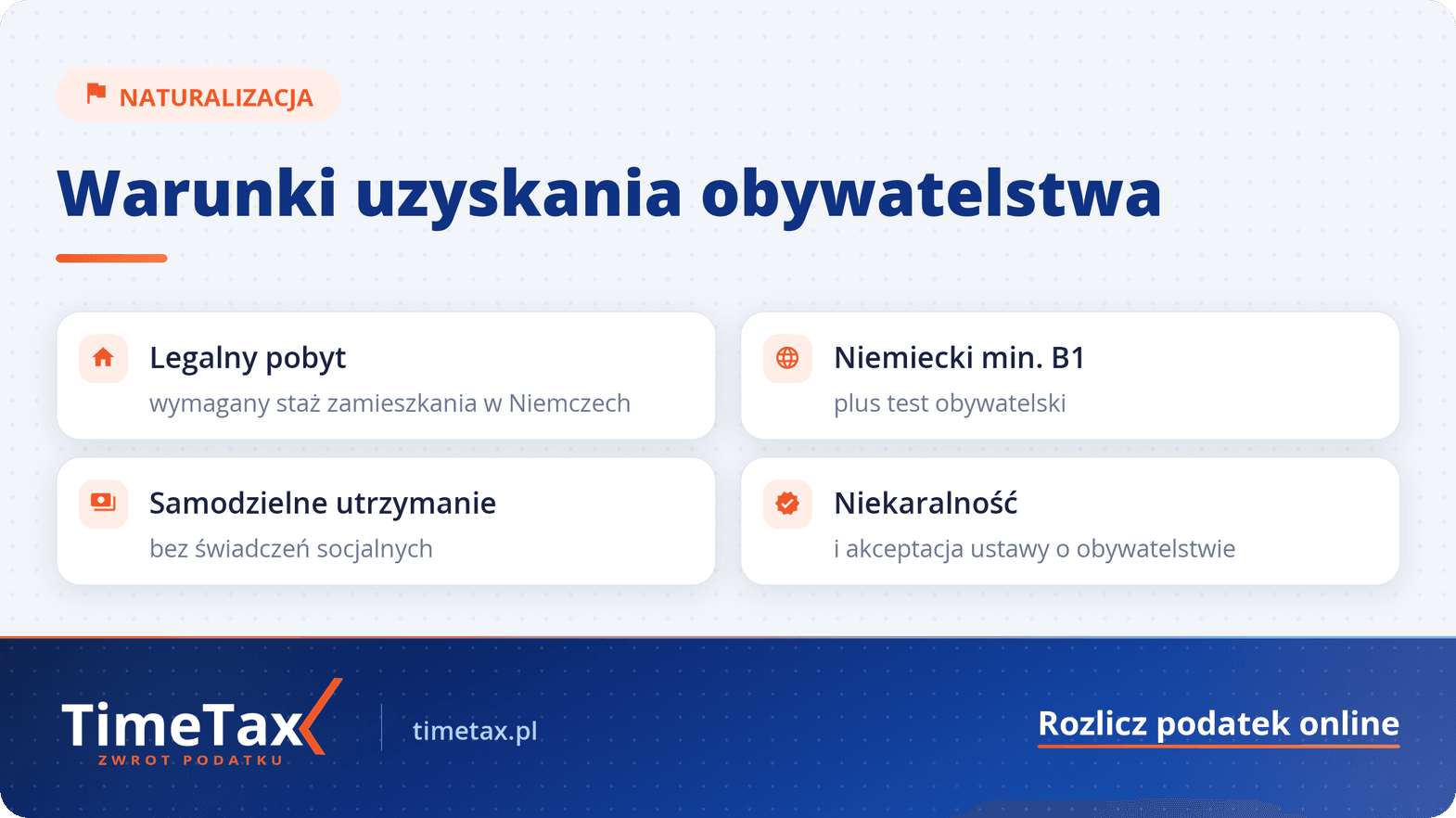Obywatelstwo niemieckie: jak uzyskać przez naturalizację — checklista