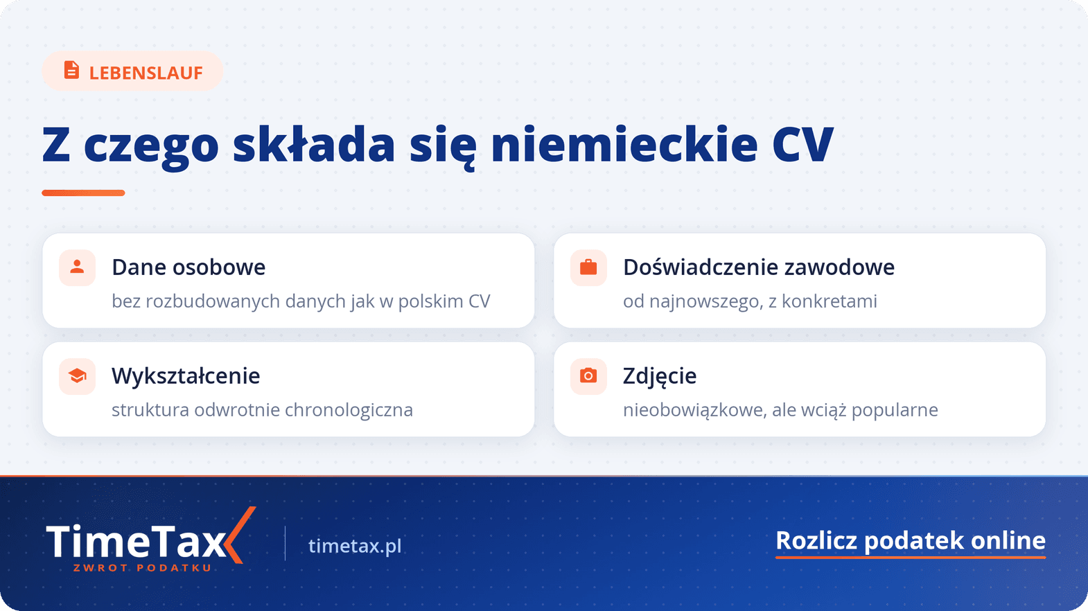 Profesjonalne CV po niemiecku (Lebenslauf): Zwroty i jak napisać niemieckie CV — checklista