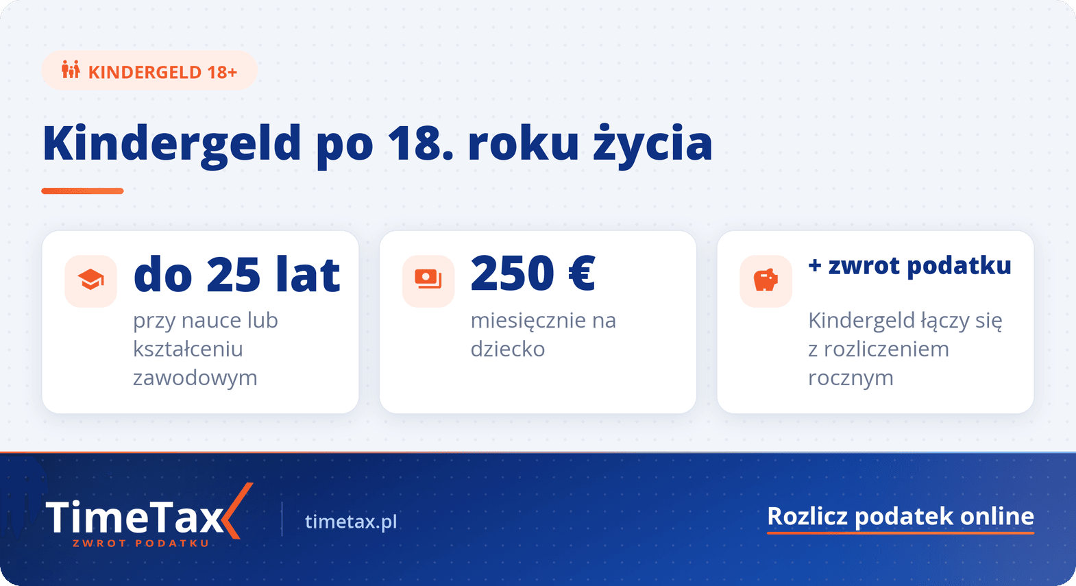 Kindergeld dla pełnoletnich dzieci: Zasiłek i zwrot podatku – poradnik — najważniejsze liczby