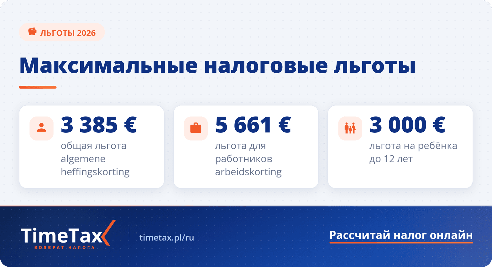Какие льготы я могу вычесть при ведении налогового учета в Нидерландах — ключевые цифры