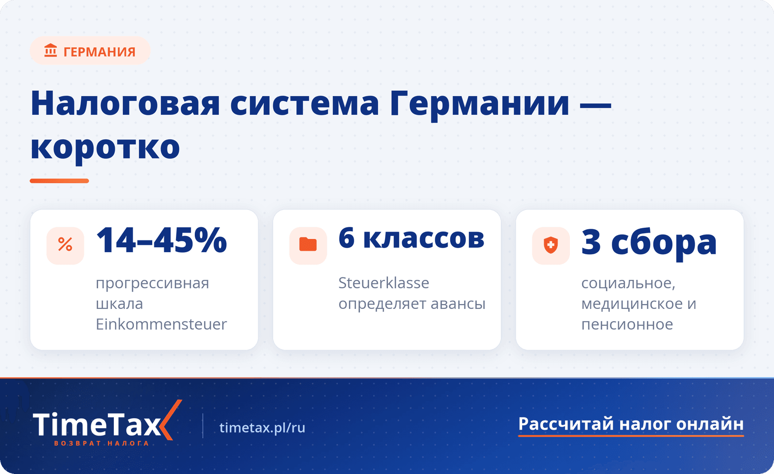 Подоходный налог в Германии: всё о налоговой ставке — ключевые цифры