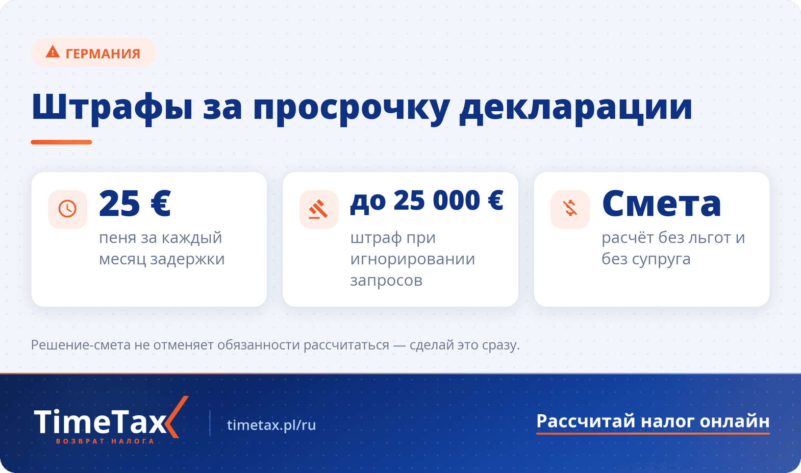 Каковы штрафы за неуплату немецкого налога — ключевые цифры