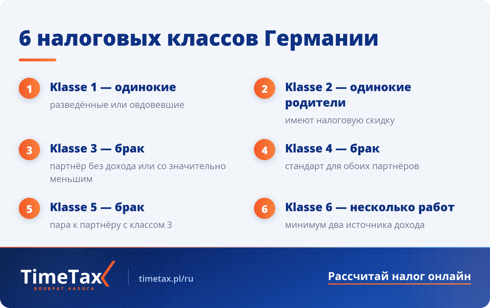 Налоговые классы в Германии (Steuerklasse): полный обзор и особенности — пошаговая схема