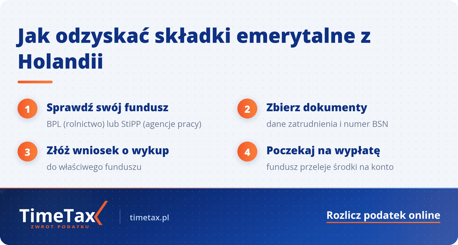Zwrot składek emerytalnych z Holandii – Poznaj StiPP i jego korzyści — krok po kroku