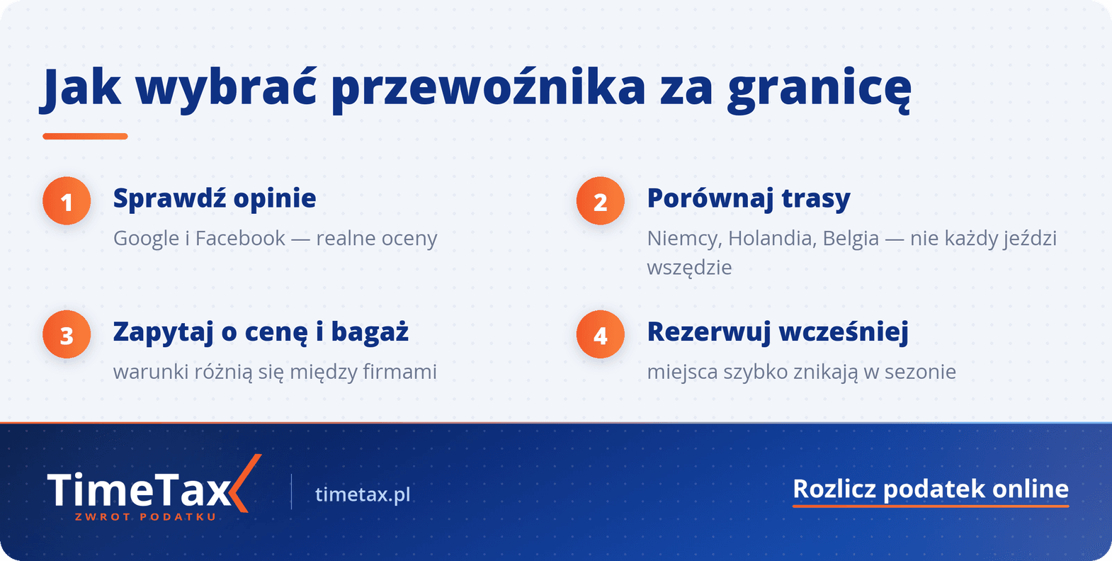 Najlepsze busy za granicę wg opinii Facebook i Google – ranking — krok po kroku