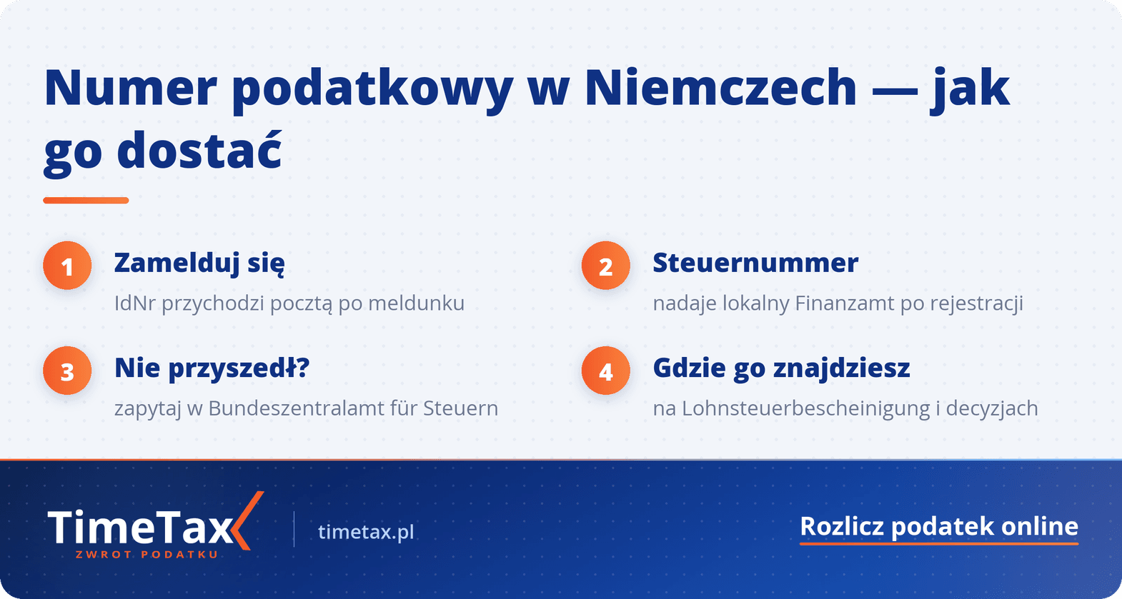 Jak uzyskać numer identyfikacji podatkowej w Niemczech — krok po kroku