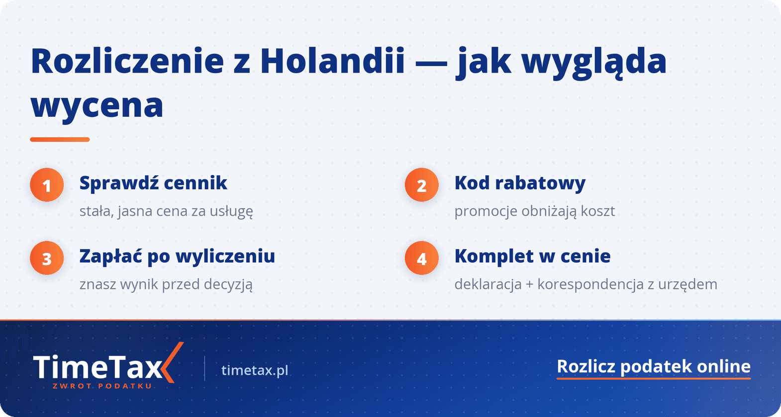 Ile kosztuje rozliczenie podatku z Holandii? Sprawdź Ceny 2025 — krok po kroku
