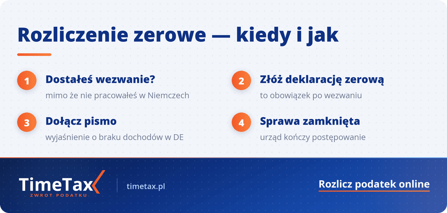 Co to jest PIT zerowy w Niemczech lub rozliczenie zerowe z Niemiec — krok po kroku