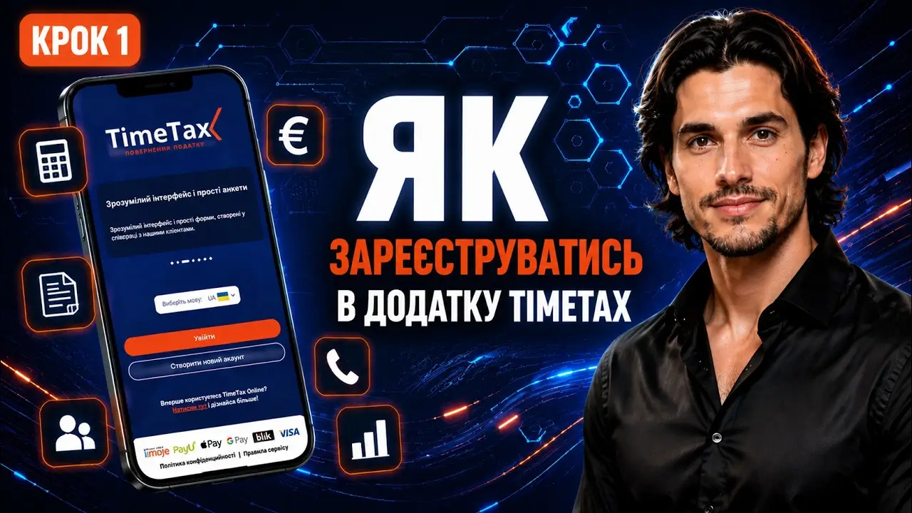 Прев'ю відео TimeTax: як зареєструватися, покрокова інструкція